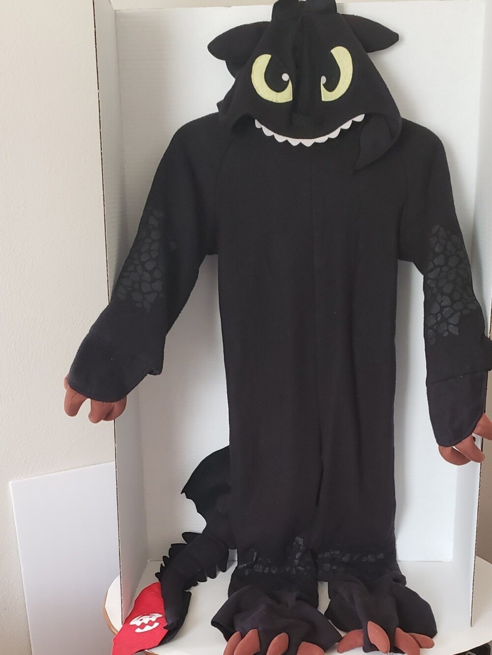 Kids Black Dragon Costume Hooded Onesie